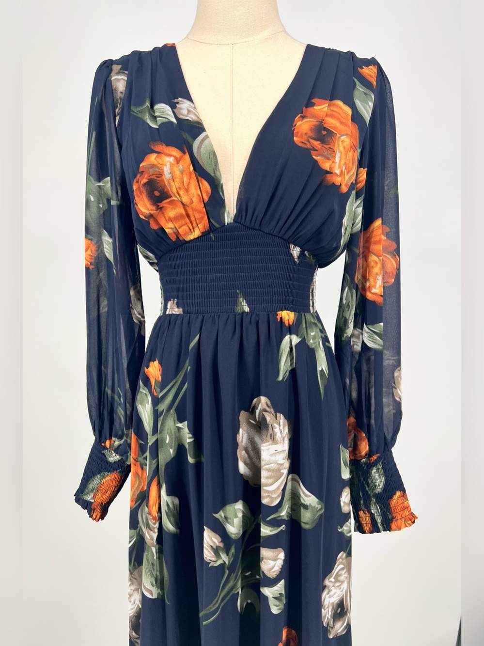 Baltic Born Olivia Maxi Dress Midnight Navy Floral | S NWT - Picture 8 of 13